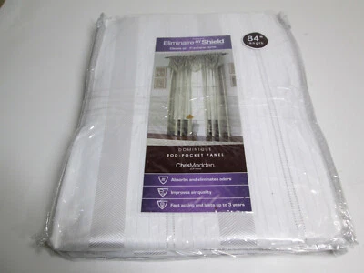 Chris Madden por JCP Home Eliminaire Shield Dominique paneles transparentes 2-50x84 blanco Foto 1 de 4