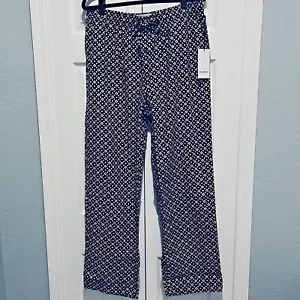 Pantaloni pigiama Goodfellow & Co da uomo stampa geometrica navy flanella nuovi! - Foto 1 di 8