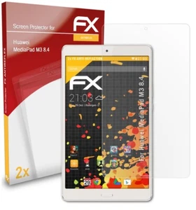 atFoliX 2x Screen Protection Film for Huawei MediaPad M3 8.4 matt&shockproof - Picture 1 of 9