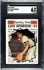 1961 Topps #574 Luis Aparicio Chicago White Sox SGC 6 Excellent-Near Mint