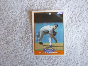 Score MLB 1989 "SCOTT BANKHEAD" #341 Seattle Mariners Trading Card n32 - Bild 1 von 2