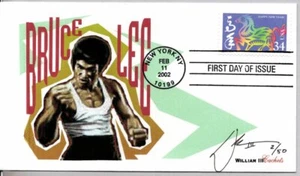 #3559 CHINESE LUNAR YEAR OF THE HORSE FIRST DAY ISSUE, BRUCE LEE MARTIAL ARTS - Picture 1 of 1
