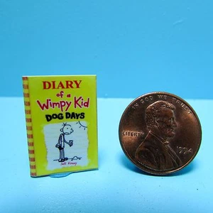 Dollhouse Miniature Detailed Replica Diary of a Wimpy Kid Dog Days Book B065 - Picture 1 of 1