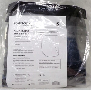 DYNATOMY Single-Use Face Shield 9/pack NEW) - Picture 1 of 4