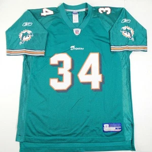 Maglia calcio vintage Reebok NFL Miami Dolphins Ricky Williams taglia uomo L - Foto 1 di 7