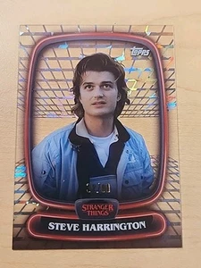 2025 Topps Stranger Things High Tek #9 Steve Harrington Hellfire Diffractor /99 - Picture 1 of 2