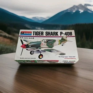 Monogram Tiger Shark P-40B Biplane 1:48 Scale Model Open Box - Picture 1 of 4