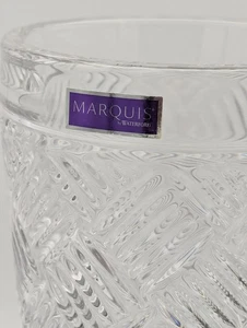 Marquis Waterford Versa Crystal Diamond/Crosshatch Cut Vase 8” - Picture 1 of 6