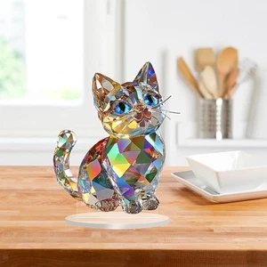 Statue de chat miniature figure de chat à collectionner la figurine - Picture 1 of 7