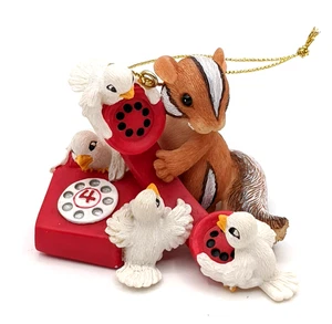 2000 Fitz & Floyd Charming Tails Christmas Ornament - Four Calling Birds #86/4 - Bild 1 von 6