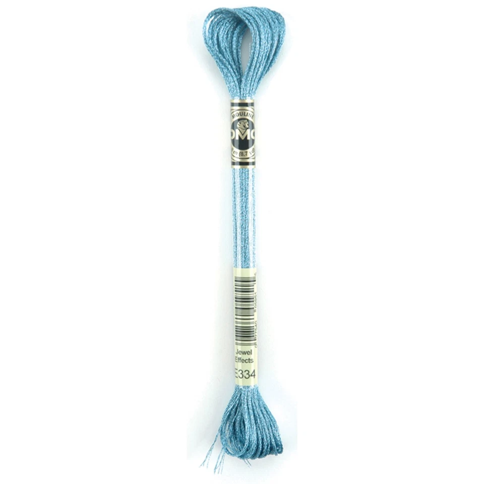 DMC 317W-E334  Light Effects Embroidery Floss 8.7yd-Blue Topaz - Image 1 of 1