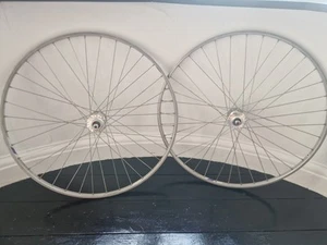 Vintage Miche Primato Pista/Strada Track Hubs + Campagnolo Lambda Strada Rims - Picture 1 of 9