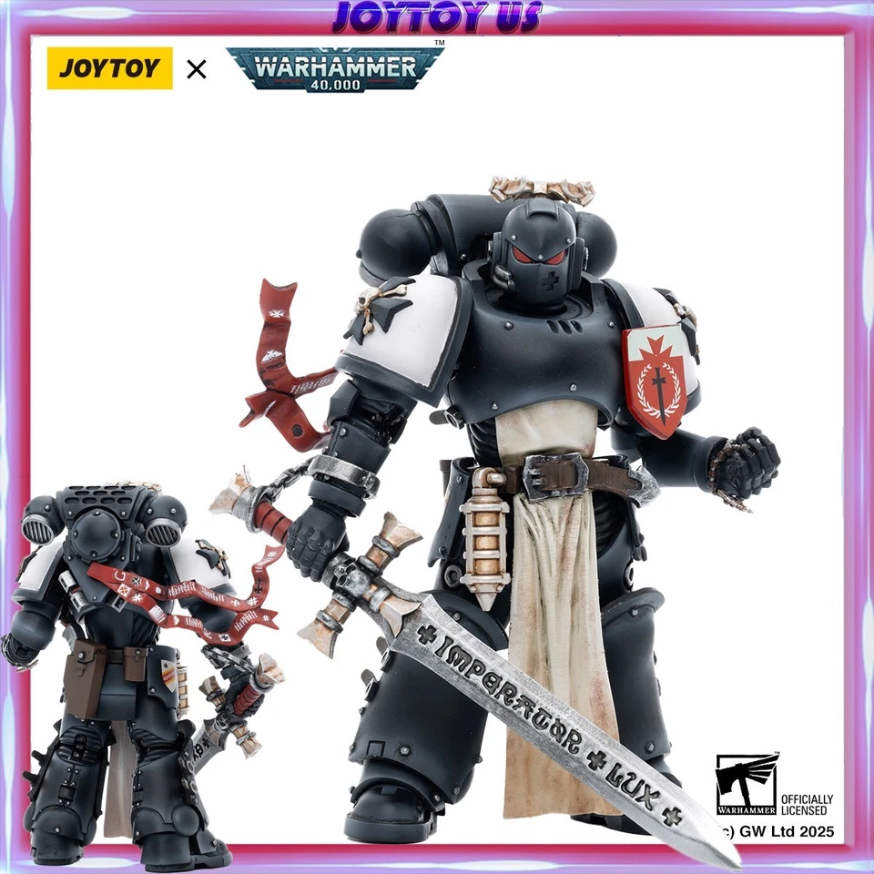 Figura de Acción JOYTOY Warhammer 40K Templarios Negros Los Emperadores Campeón Rolantus Foto 1 de 4