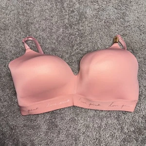 PINK WEAR WHERE wireless leggermente foderato "Love Pink" NUOVO con ETICHETTE 38DD - Foto 1 di 5