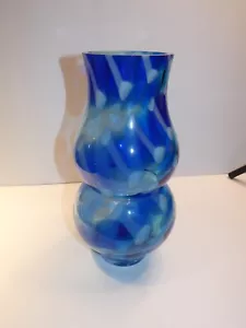 Evolution by Waterford große Vase, blau mit weiß - Bild 1 von 7