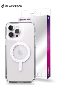 Stylish and Functional: BLACKTECH Magnetic - Clear Case for iPhone 15 Pro - Picture 1 of 2