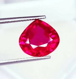Natural Red Ruby Loose Gemstone 6.02 Ct Certified Transparent AAA+ Quality Gem - Picture 1 of 10
