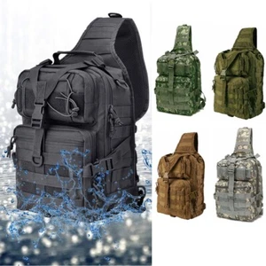 800D Herren Rucksack Tactical Sling Bag Schulter Bauchtasche Cross Body Molle Pouch - Bild 1 von 26