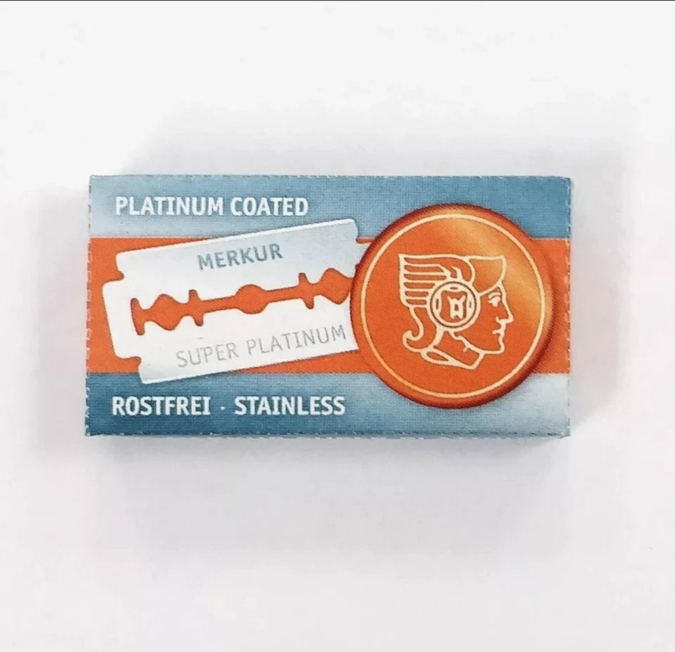 100 Merkur Super Platinum Double Edge Razor Blades