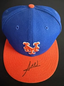 Amed Rosario Autographed New York Mets Hat Stiener Coa Signed 59Fifty 7 1/2 - Picture 1 of 2