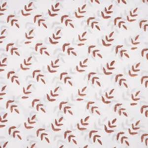 10 Yard Brown Geometric Pattern Block Print Cotton Voile Fabric Soft Loose Fabri - Picture 1 of 7