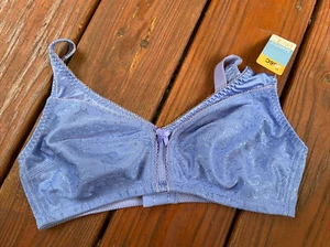 NWT VINTAGE Simply Basic BRA Periwinkle Floral Style 5411 Wireless Bra 36C NWT - Picture 1 of 3