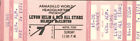 Levon Helm Concert Ticket Delbert McClinton 1978 Armadillo World Headquarters...