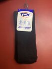 (Lot of 2) TCK Twin City Multisport Knee High Tube Socks Size Medium Black