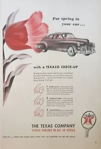 Texas Texaco 1947 concesionarios gasolina anuncio vintage poner resorte en tu auto - Imagen 1 de 1