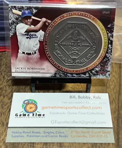 2017 Topps Update Jackie Robinson Black NL Commemorative MVP Award Relic#13/50 - Picture 1 of 1