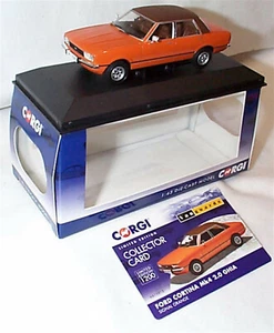 CORGI VANGUARDS 1/43 1978 FORD CORTINA MK4 MKIV 2.0 GHIA SIGNAL ORANGE VA11915 - Picture 1 of 2