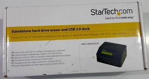 New StarTech SDOCK1EU3P Single Bay SSD/HDD Hard Drive Eraser 2.5"/3.5" - Picture 1 of 2