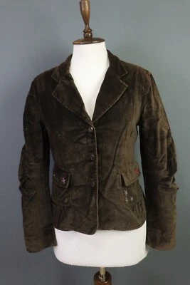 MARITHE FRANCOIS GIRBAUD Blazer Jacket Brown Single Breasted Size M - image 1 of 4