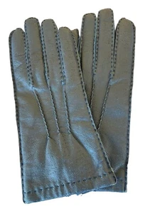 Damen Marine Lederhandschuhe Größe 7. Ref A08 - Bild 1 von 5