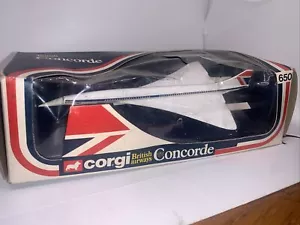 Corgi Toys 650 * British Airways Concorde * BOXED * 1976/ Original Box! - Picture 1 of 9