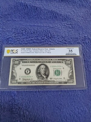 1950 D Atlanta Fr2161-f* $100 Dollar Bill Series *Rare* Pcgs Vf35 - Image 1 of 2