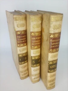 CORSO DI STORIA ECCLESIASTICA( COMING OF JESUS CHRIST) 1850, 3 VOL, by Salzano - Picture 1 of 13