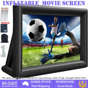 4x3m Inflatable Projector Screen Movie Theatre Cinema Home Backyard Outdoor New - Picture 1 of 13