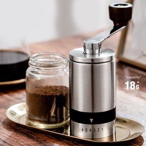 Manual Coffee Mill Hand Coffee Grinder 6 Adjustable Setting Stainless Steel