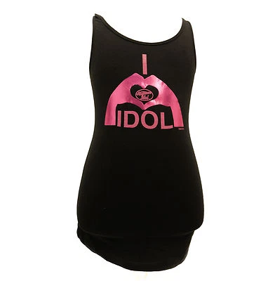 Camiseta sin mangas I Love American Idol Cami Hollywood Sing Disney mujeres niñas adolescentes C7 Foto 1 de 2