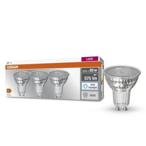 3er Leistungsstarker OSRAM GU10 LED Strahler PAR16 36° Abstrahlwinkel 6,9W 6500K - Bild 1 von 4
