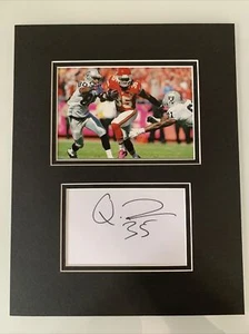 KANSAS CITY CHIEFS QUENTIN DEMPS Signed Autographed Matted Photo w/cut 11"x14" - Picture 1 of 2