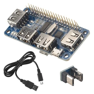 4 Ports Hub Usb Chapeau Pour 3 / 2 / Zero W Carte D'Extension Usb À Uart P1010 - Photo 1/7