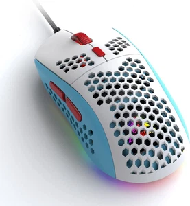 Mouse da gioco cablato FREEWOLF M8 guscio a nido d'ape 6400DPI sensore ottico RGB - Foto 1 di 13