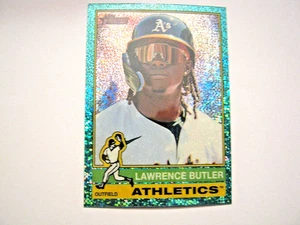 Lawrence Butler 2025 Topps Heritage Aqua Sparkle Parallel Card #36 - Picture 1 of 2
