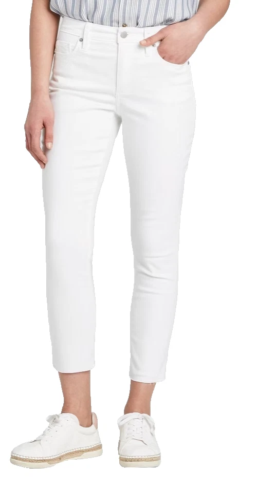 Universal Thread Womens White Mid-rise SKINNY Jeans Sz 12
