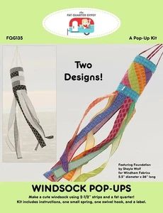 Windsock Pop Up Sewing Pattern Kit by Fat Quarter Gypsy - Picture 1 of 2