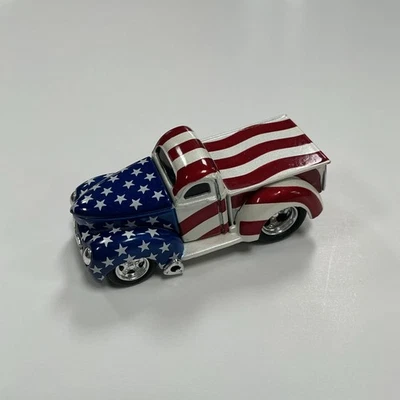 Muscle Machines 2001 - '40 Willy's Pickup - Stars And Stripes - Loose - Image 1 of 3