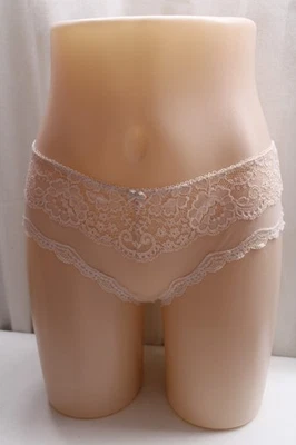 Victoria's Secret Angels Babydoll Sissy Princess Sheer 蕾丝蝴蝶结网眼内裤 M — 第 1/4 张图片