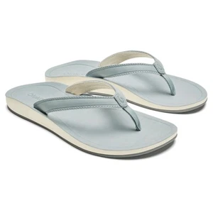 Olukai Southshore Women's Flip Flops, Blue Pearl/Blue Pearl, W7 - Picture 1 of 5